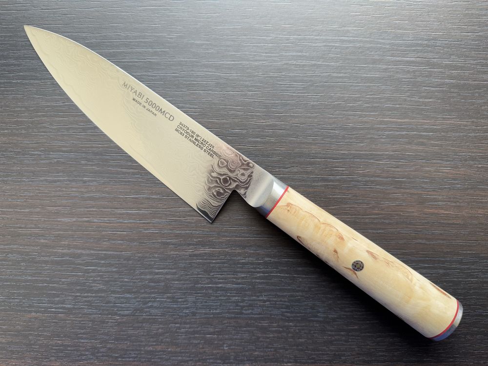 Японський професійний кухонний шеф-ніж Miyabi Birchwood SG2 5000MCD