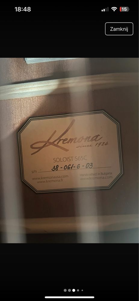 Gitara Kremona Klasyczna