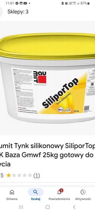 Tynk silikonowy zewnętrzny