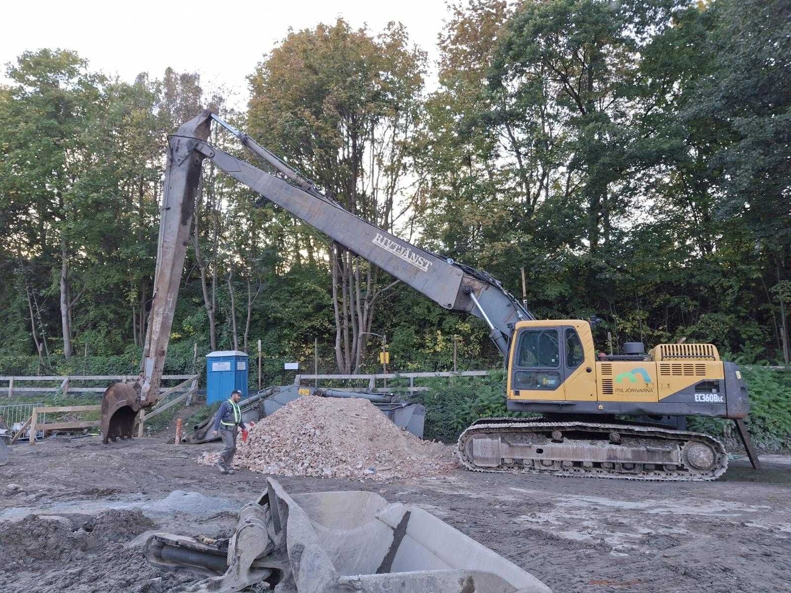Koparka volvo 360b long/długie ramie plus zwykłe - szybkozłącze