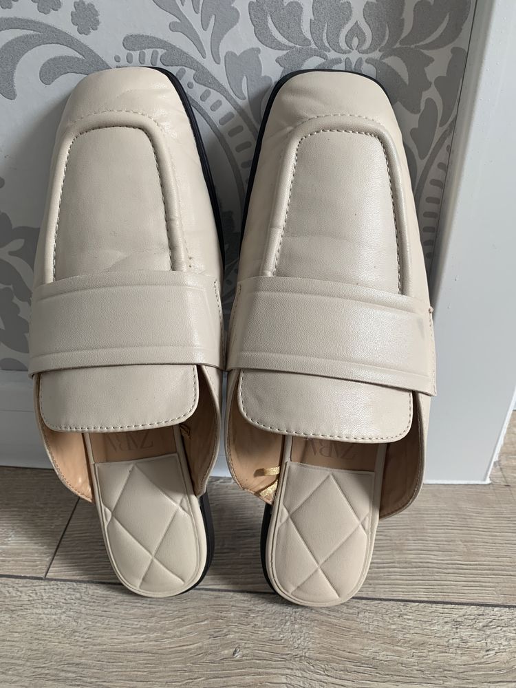 Zara 38 Sabot klapki kryte 38 jak nowe