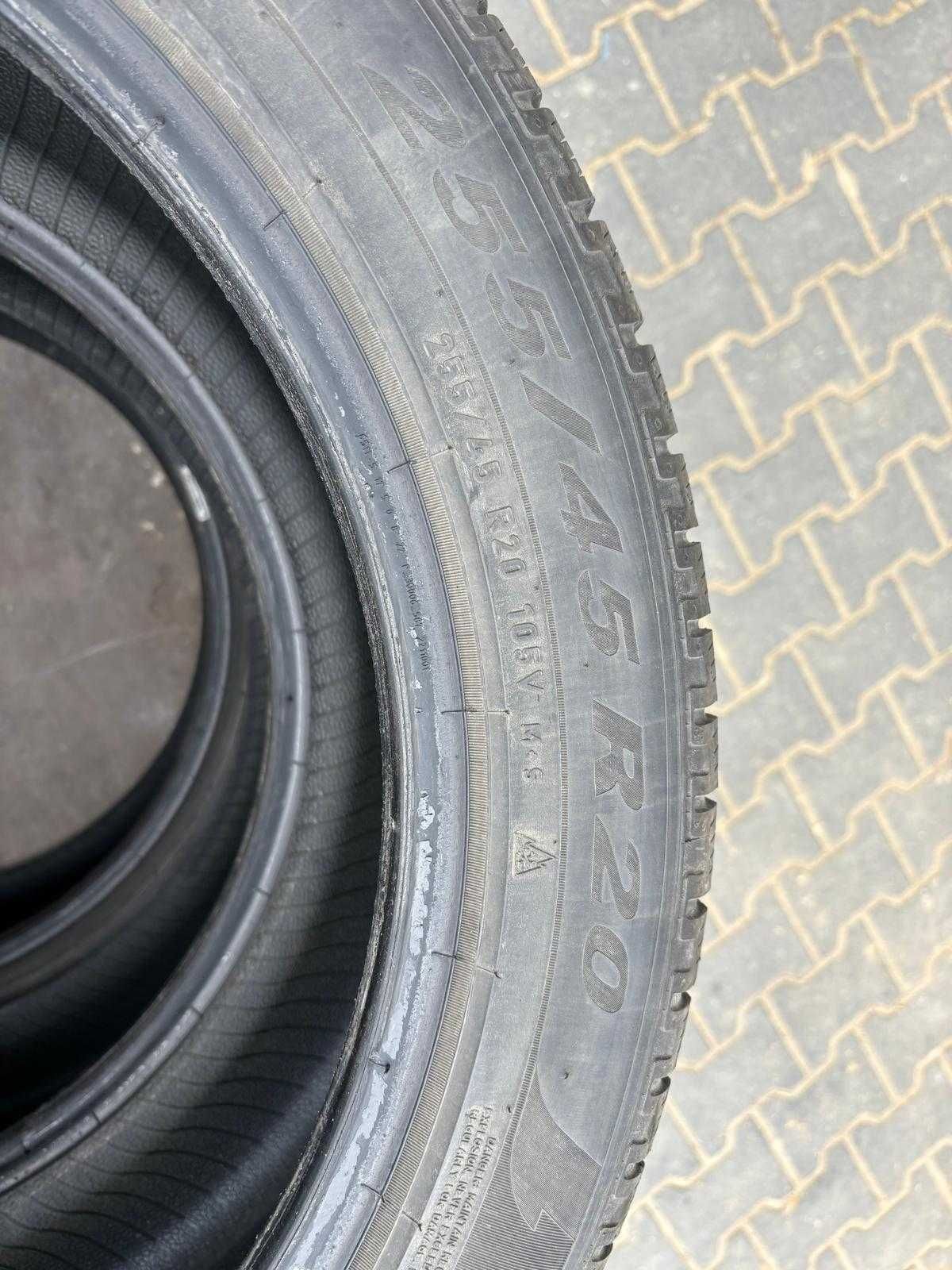 Opony Pirelli zimowe 255/45 R20 bieżnik 5mm