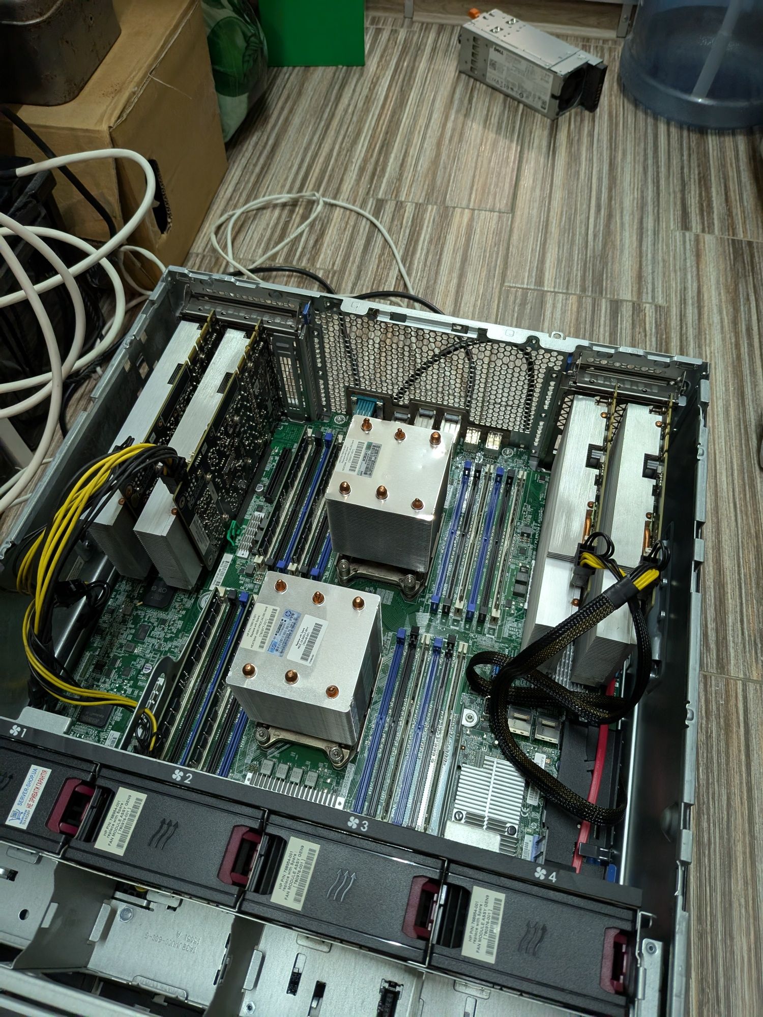 Сервер HP ML350 gen9 ddr4 2 xeon e5 2660v3 32gb 4 x gtx 1070  AI