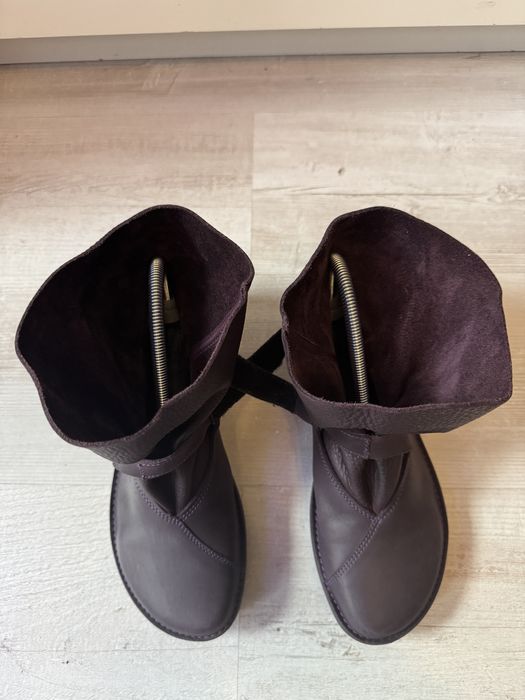 Skórzane botki Loints of Holland 39 26 cm kozaki naturalna filetowe