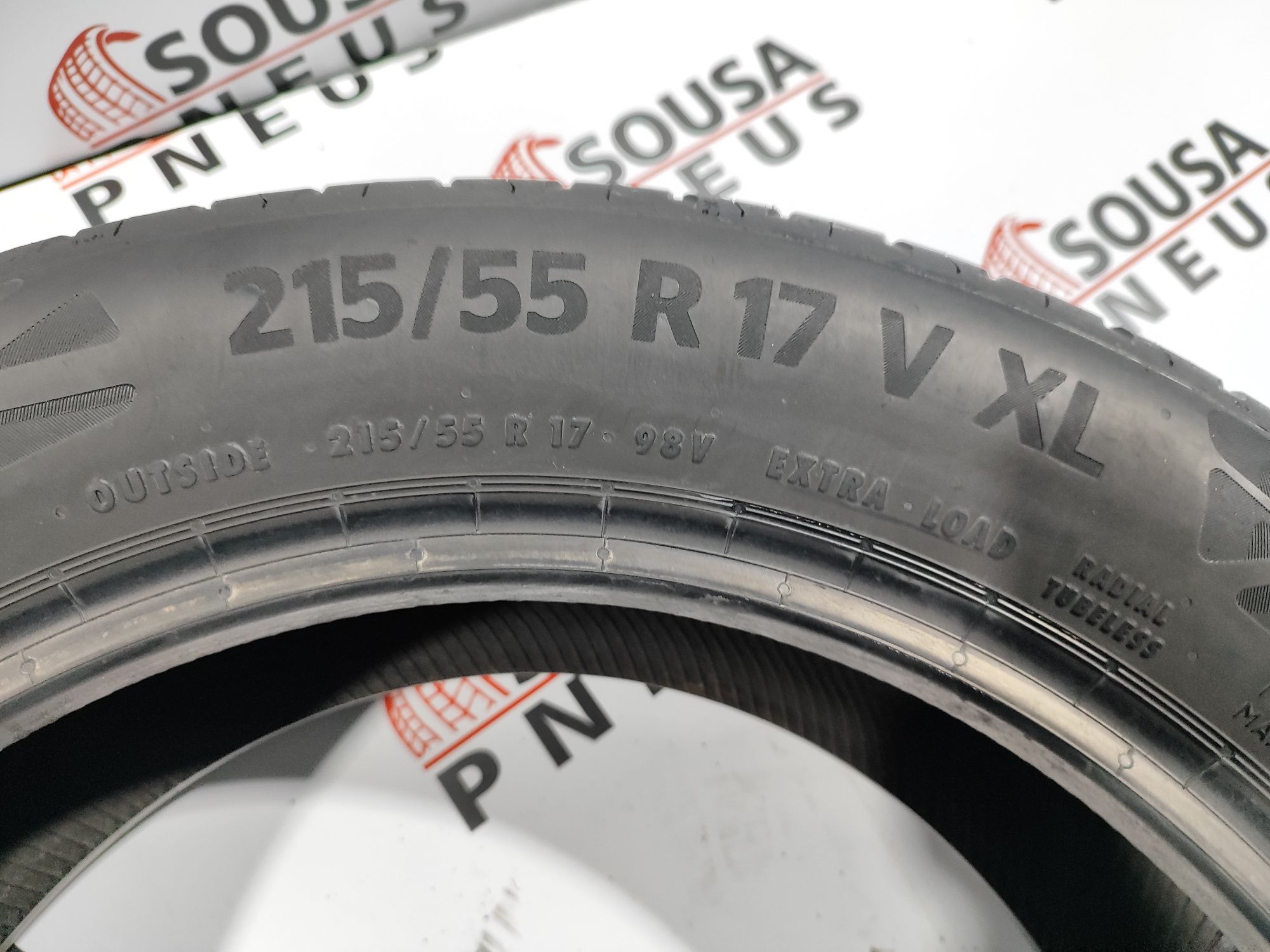 2 pneus semi novos 215-55R17 Continental - Oferta dos Portes
