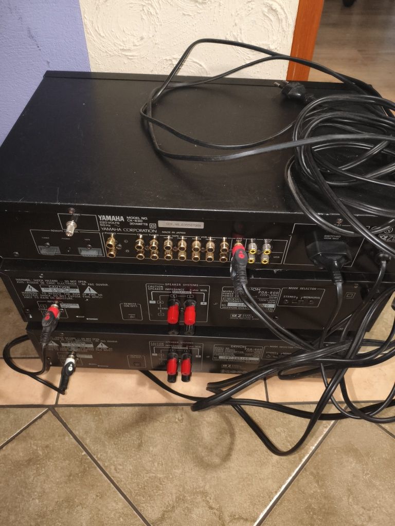 Przedwzmacniacz Yamaha cx-630 końcówki mocy denon poa-800 pilot rcx