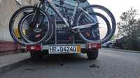 Bagażnik na 2 rowery na hak EUFAB, wtyczka 9pin + redukcja na 7pin