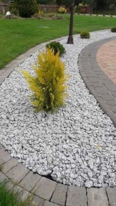 Grys biały granitowy w kropki Dalmatyńczyk frakcje 10-30mm, 20-55mm