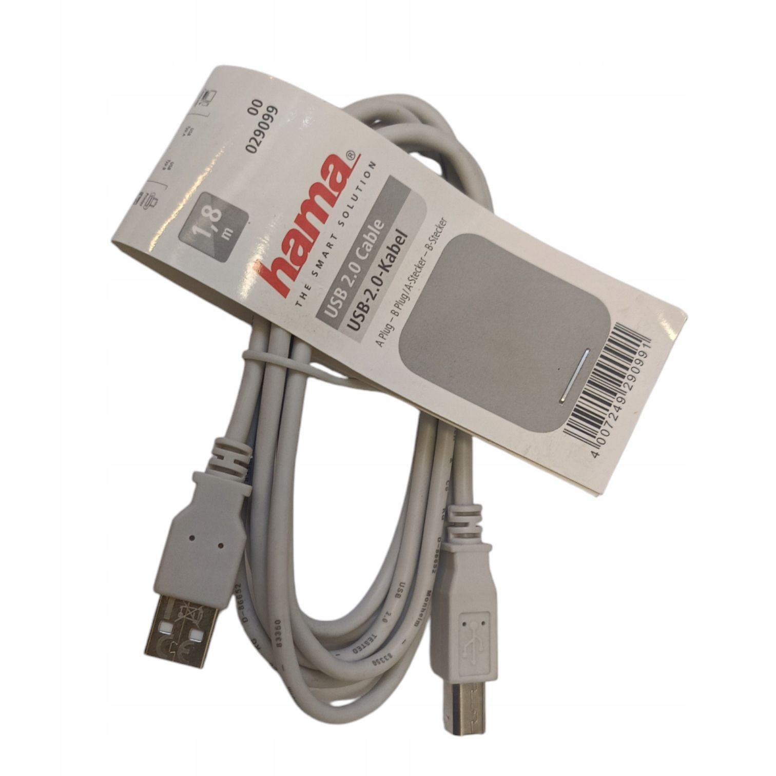 Kabel Przewód Usb A-B Do Drukarki Usb 2.0 1,8 M