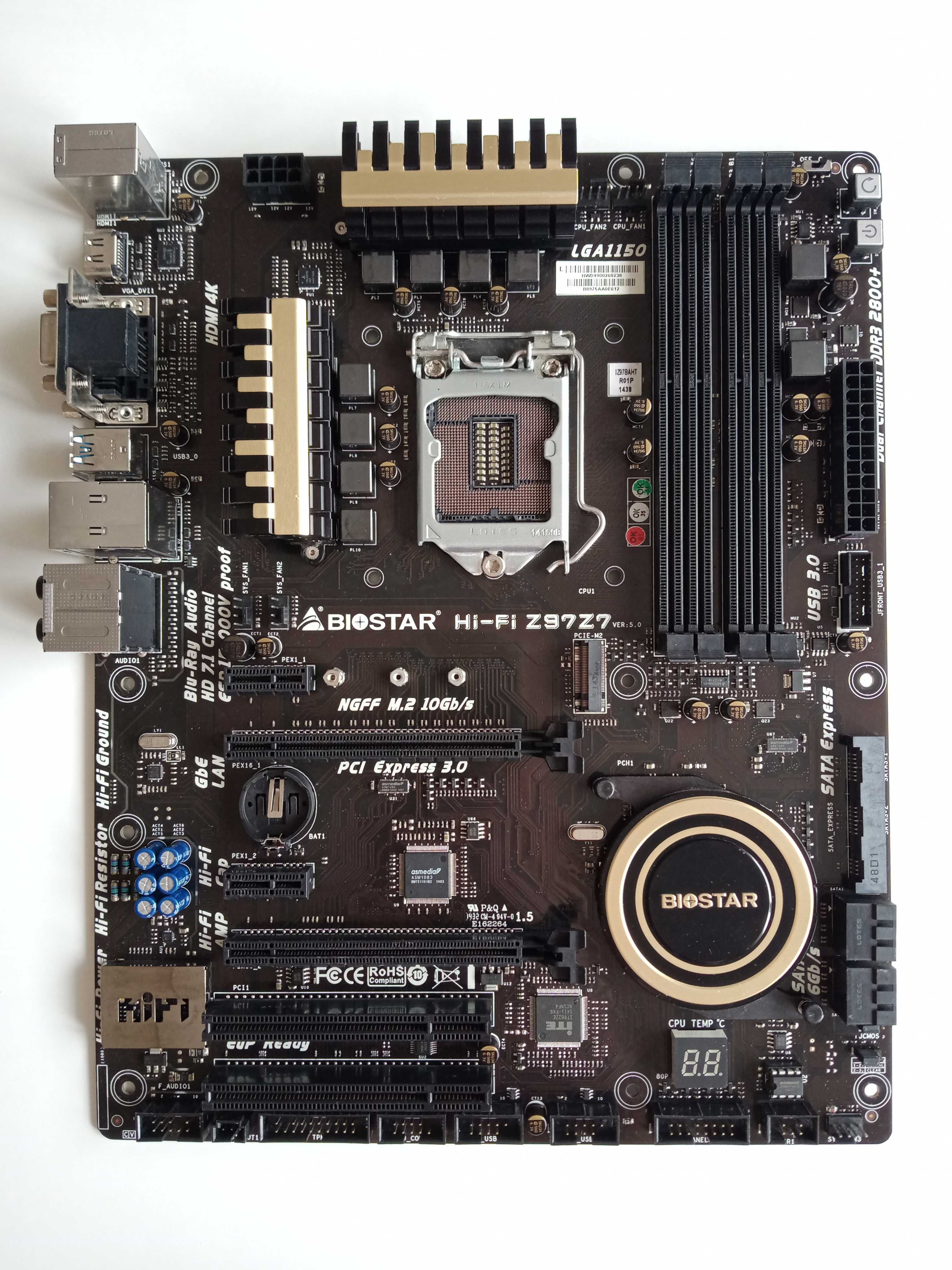 Płyta główna BIOSTAR Hi-Fi Z97Z7, socket LGA 1150