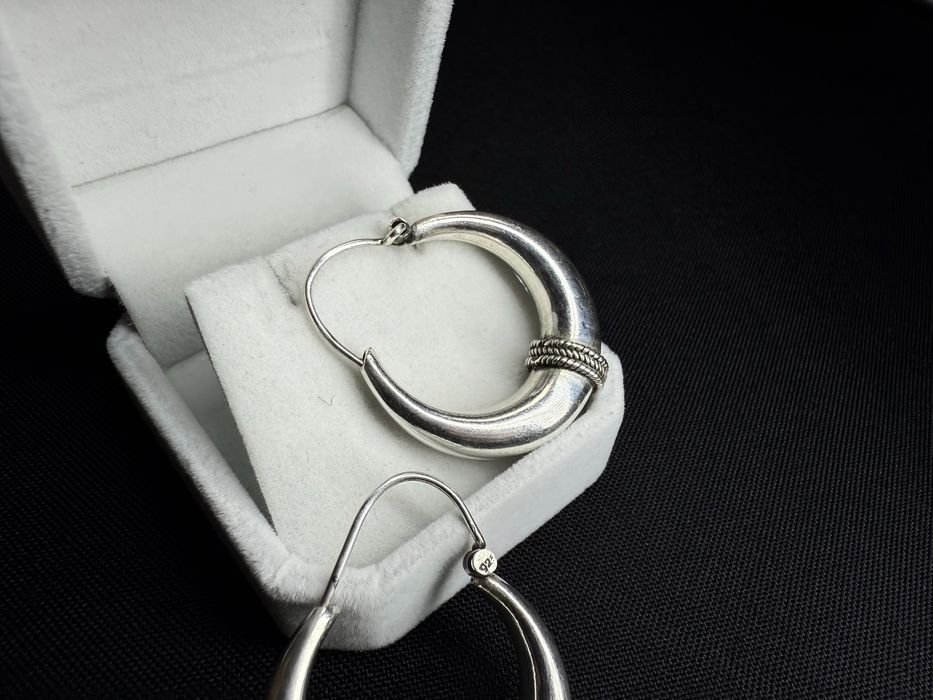 Срібні сережки-кільця 925-ї проби