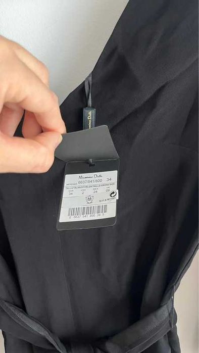 Massimo Dutti kombinezon czarny nowy 34 z metką