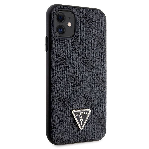 Guess Etui na iPhone 11 / Xr 6.1" Czarny Crossbody 4G Metal Logo