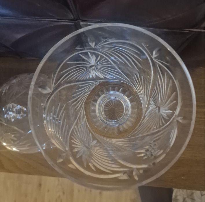 Compoteira em cristal Atlantis, antiga