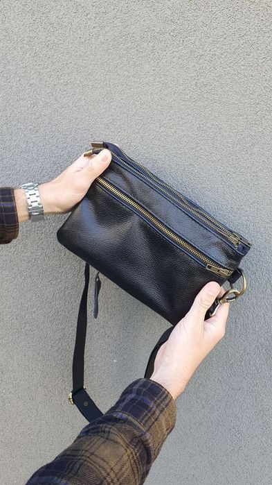 Розпродаж! Сумка кожаная бананка барсетка мужская шкіряна чоловіча