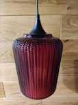 Lampa wisząca szklana czerwona atmosphera nieużywana