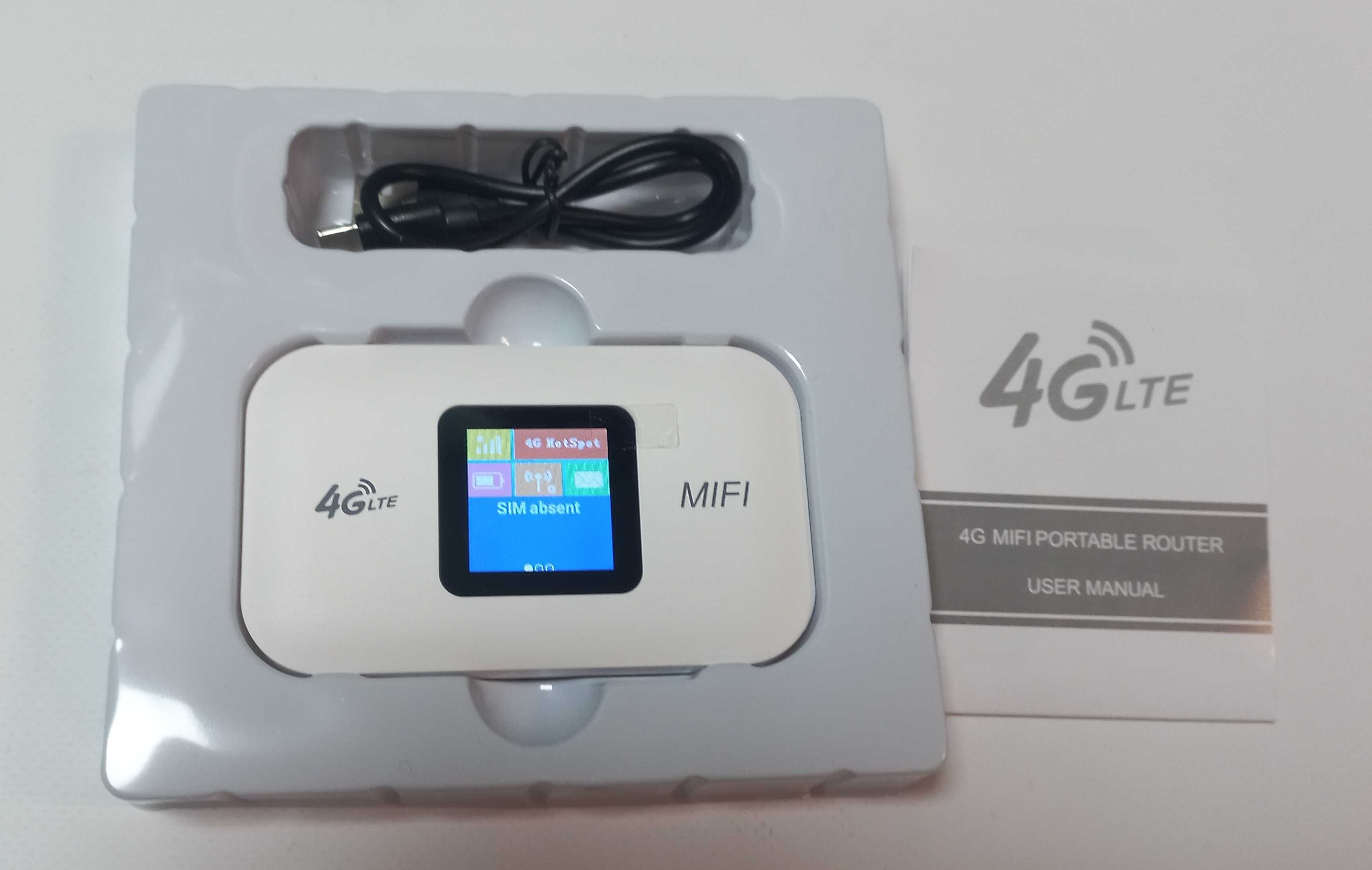 4g модем мобильн Wi-Fi роутер с АКБ  3000 mAh под сим карту 150 Мбит/с