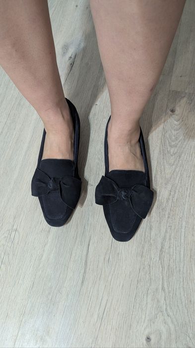 Замшеві лофери 39