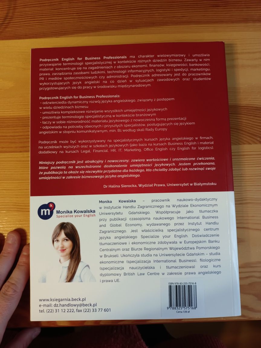 English for Business Professionals M. Kowalska