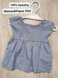 Bluzka hiszpanka w drobne wzorki, 100% bawełny Mamas&Papas 86cm