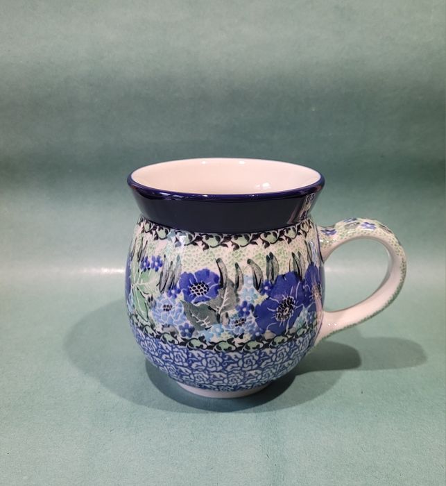 Kubek czeski duży unikat ceramika Bolesławiec