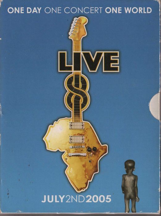 Dvd Live 8 - musical - 4 dvd's - extras - legendas em português