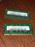 PAMIĘĆ RAM do laptopa Kości pamięci RAM PC2 HYNIX 1GB 512MB 2szt=8zł