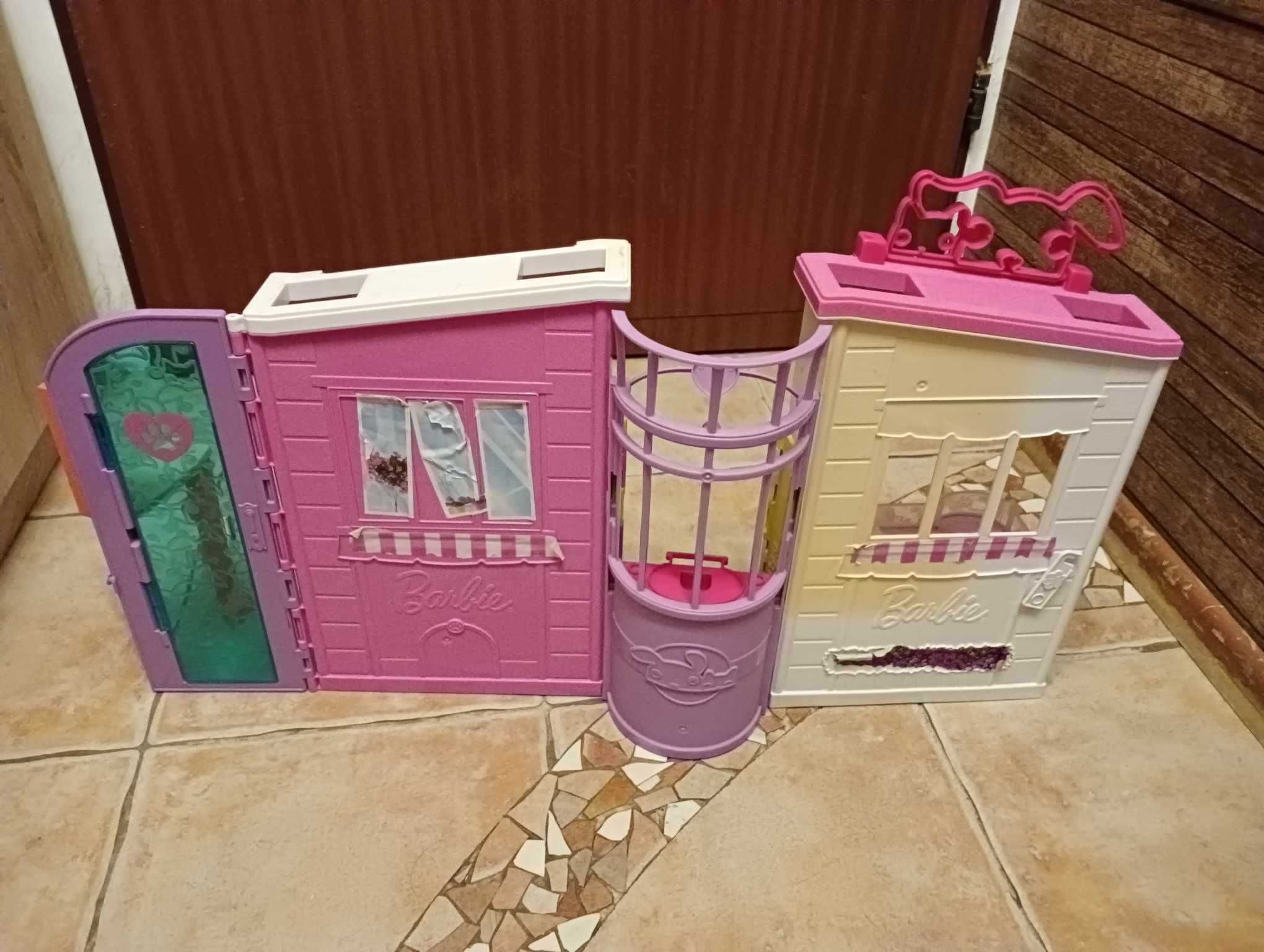 Barbie Klinika weterynaryjna domek dla lalek + akcesoria STAN BDB