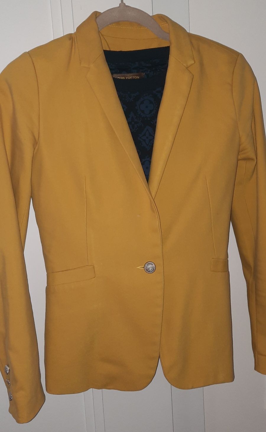 Marynarka,x34, Reserved, elegancka marynarka, musztardowa