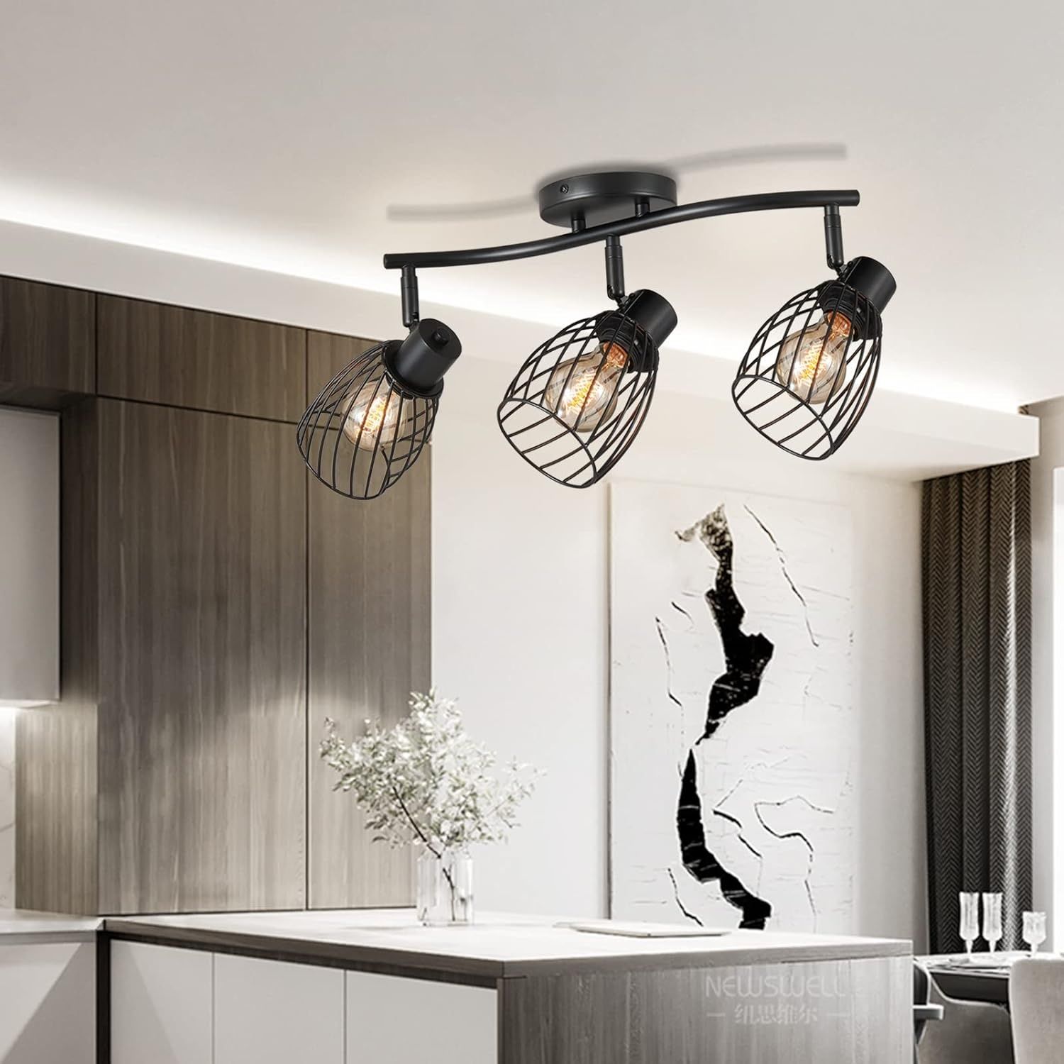 Lampa sufitowa Hommdiy 3 Flammig Deck, E27, 40W Max