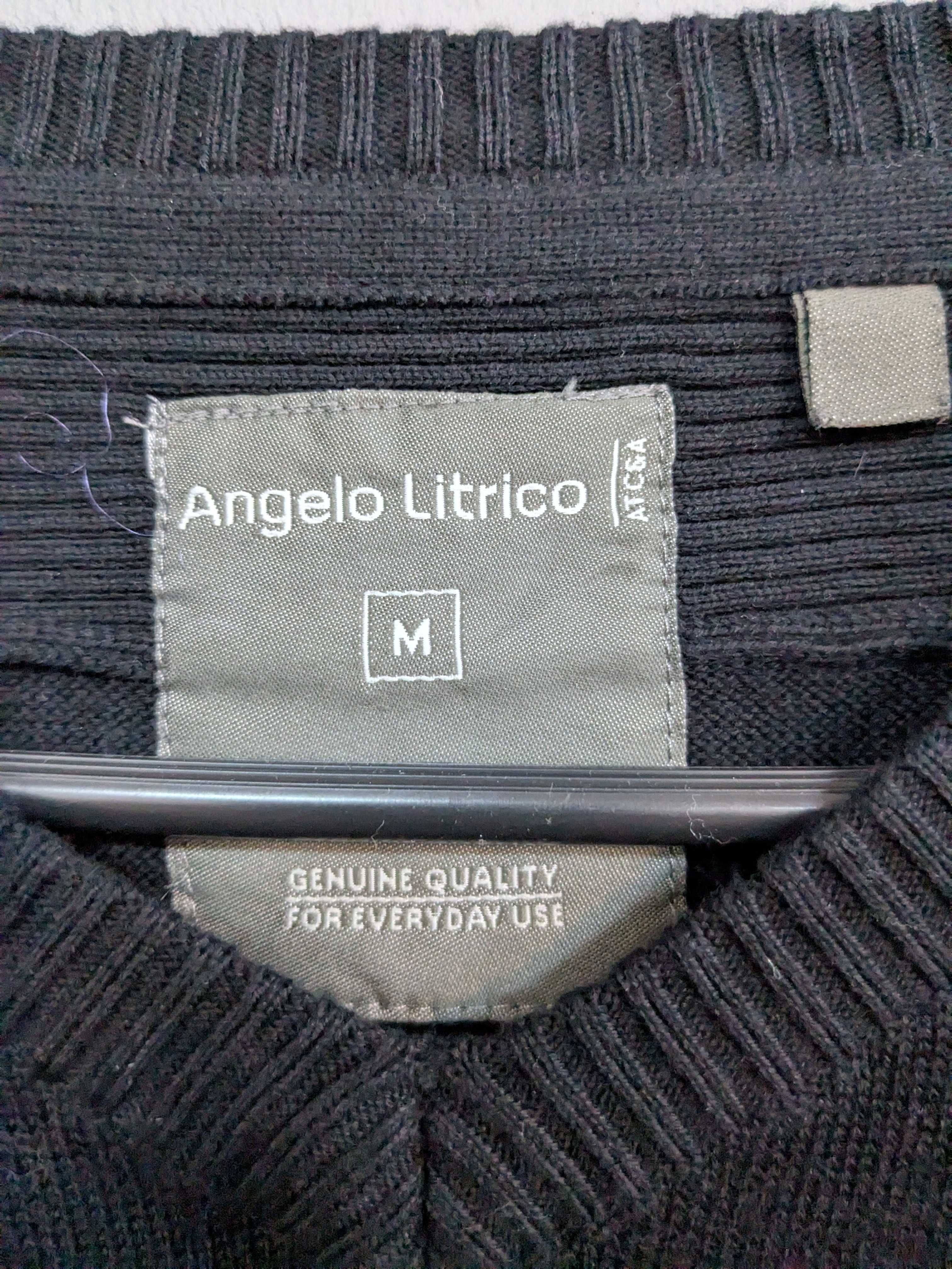 Sweter Angelo Litrico czarny bawełna rozm. M