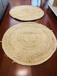 Conjunto - 2 Tapetes - 100% Juta -  diam: 100cm