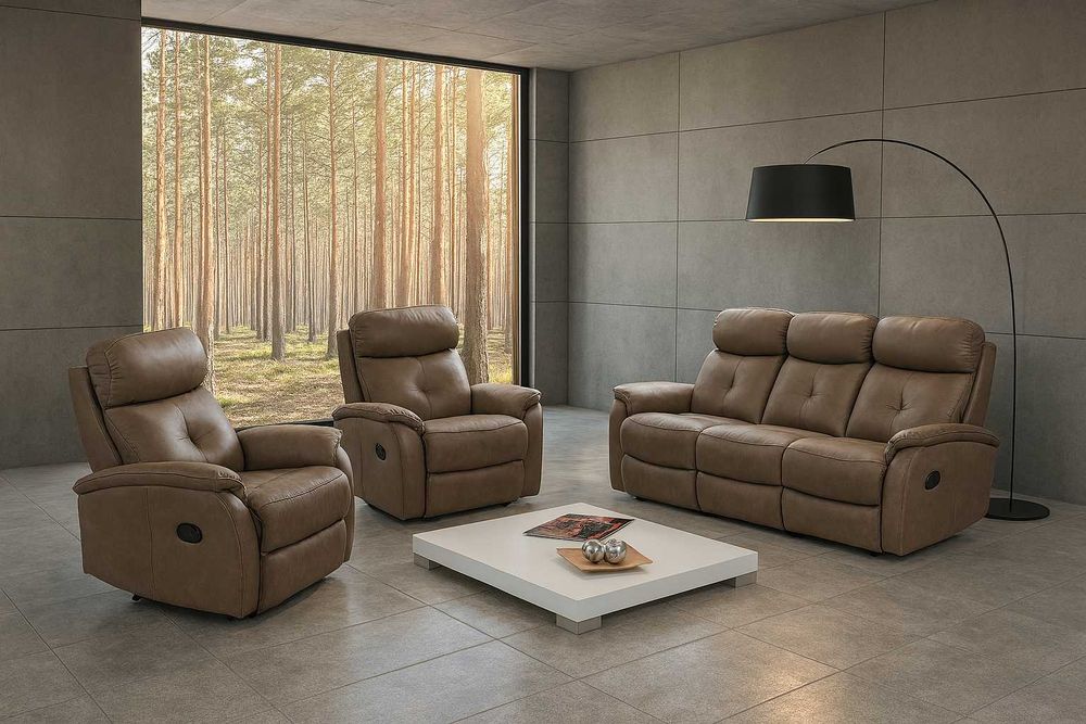 Ekskluzywny wypoczynek Lima 3+1+1 – Sofa i fotele w nowoczesnym stylu