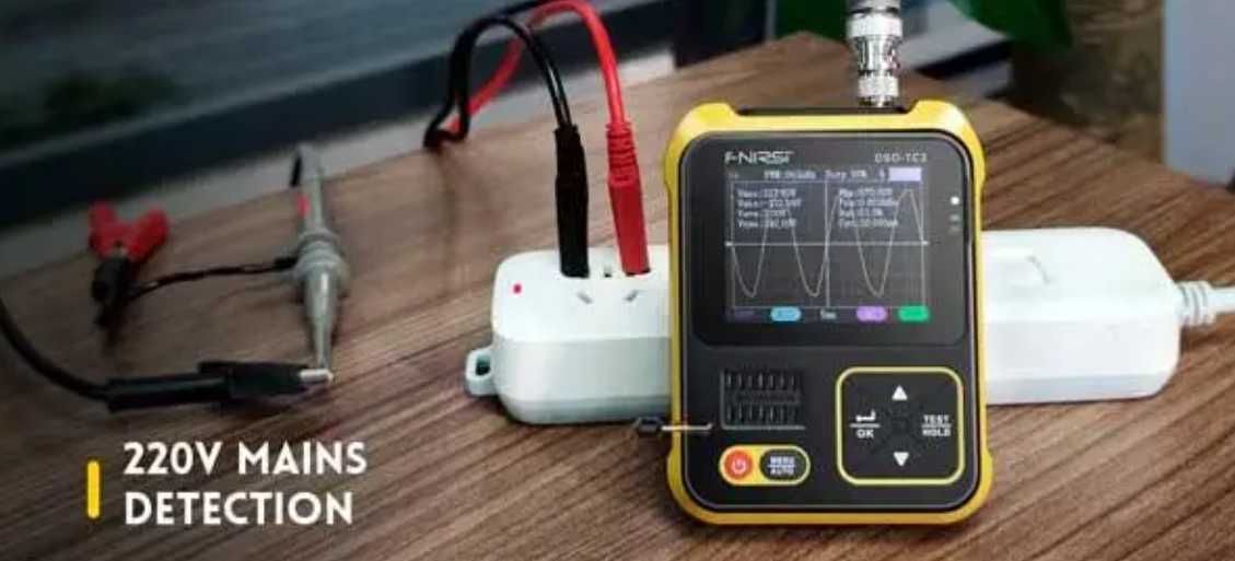 Fnirsi DSO-TC2 осциллограф  тестер транзисторов генератор PWM 2.4"