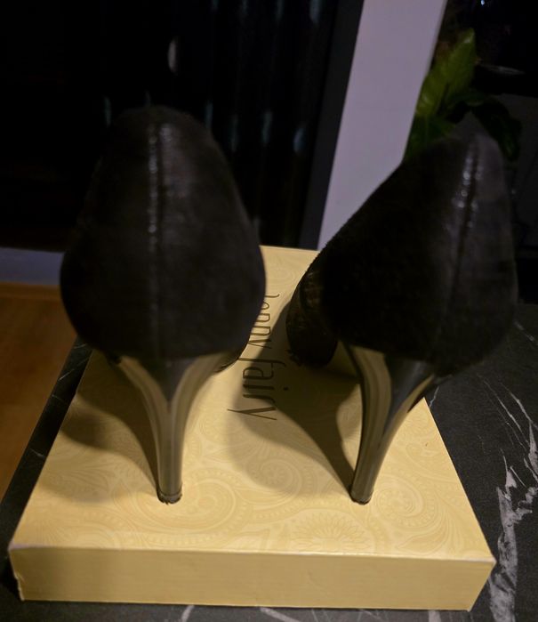 Sukienka na wesele, sylwester 42+szpilki czarne 38