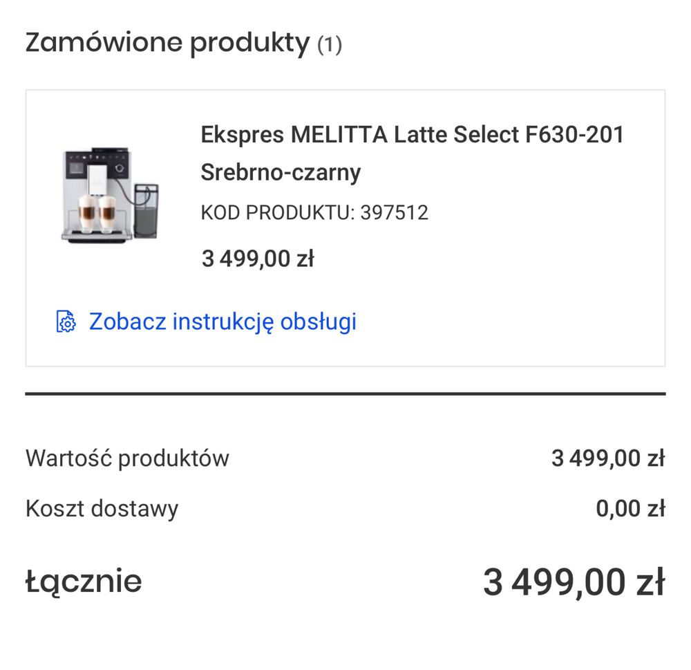 Ekspres MELITTA Latte Select