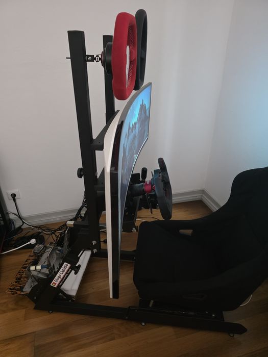 Cockpit/ playseat simetik com banco + suporte para monitor