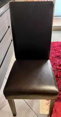 Conjunto de 4 Cadeiras de Pele Verdadeira - Marca Moviflor