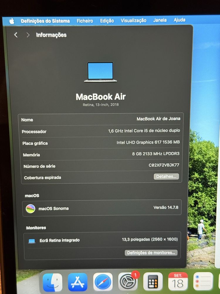 MacBook Air 2018 13”