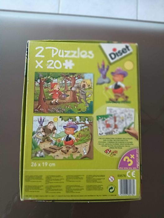 Puzzle Capuchinho Vermelho - 2 em 1 da Diset