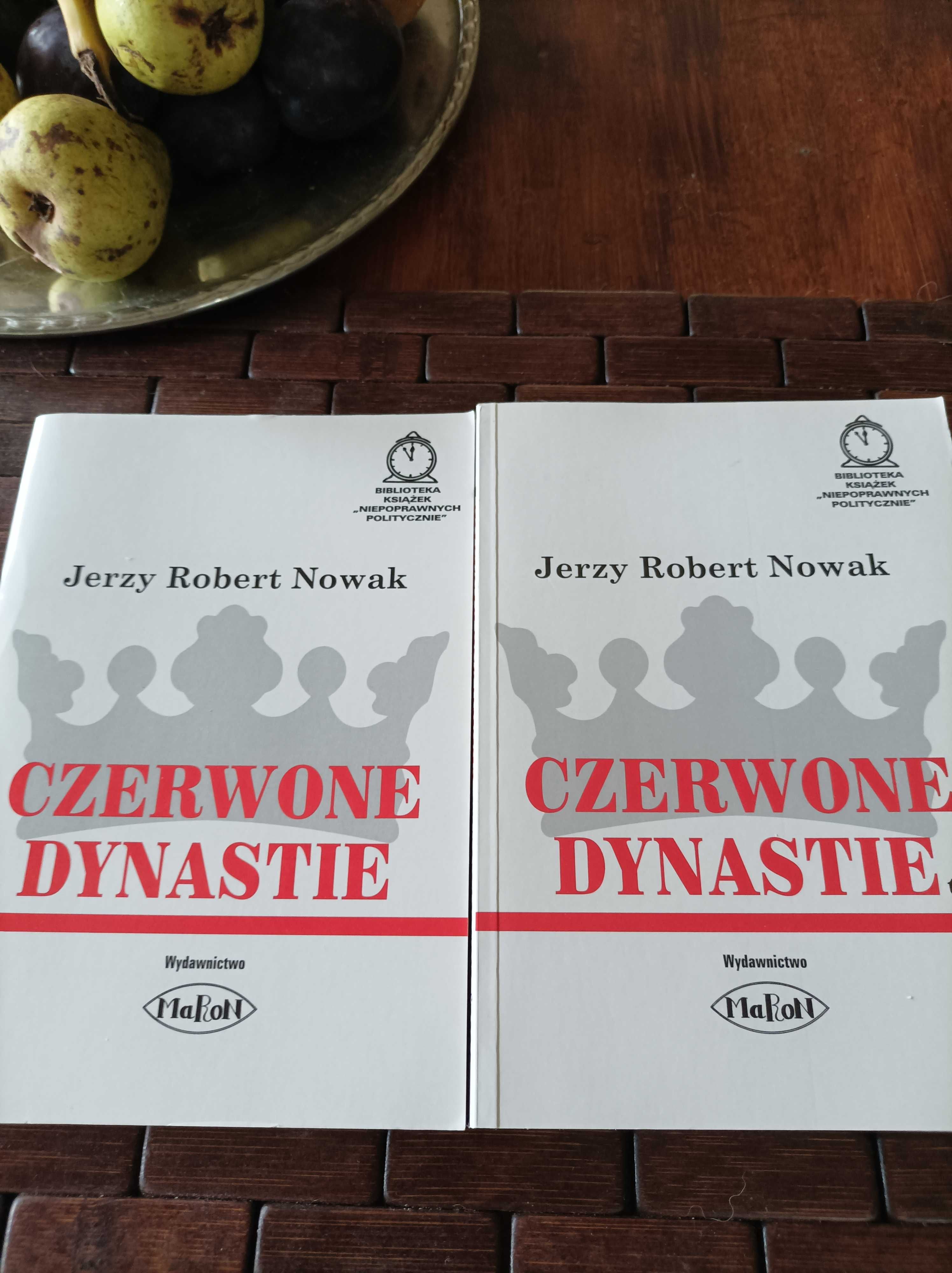 Nowak czerwone dynastie dwie książki autograf