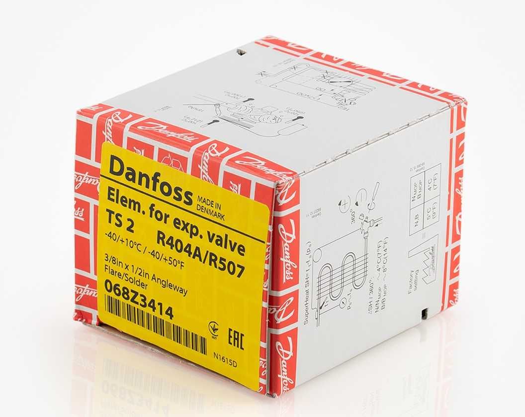 Válvula de Expansão Termostática Danfoss R404A/R507 - 068Z3414