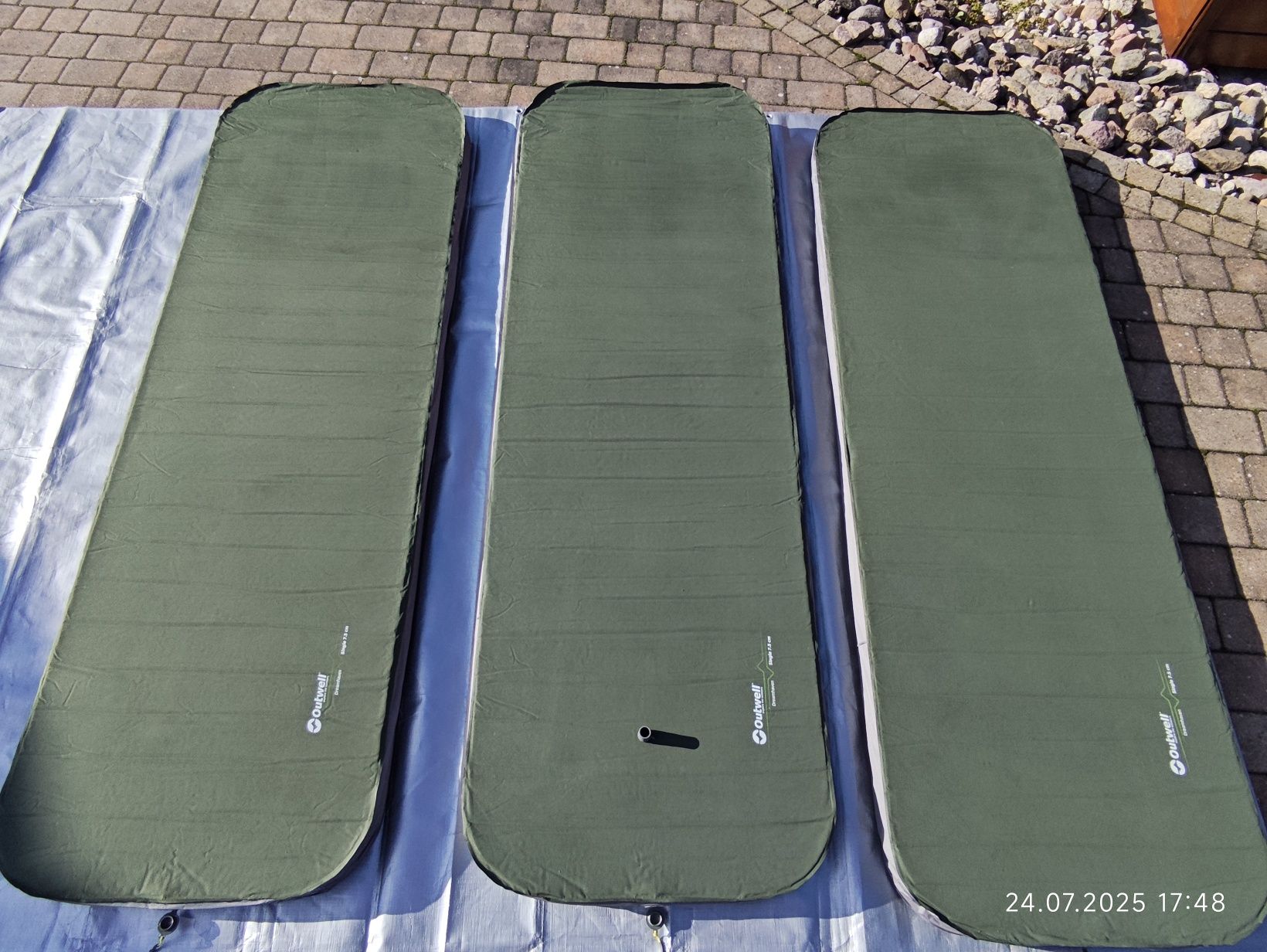 3 maty samopompujące Outwell Dreamhaven Single 7.5 raz użyte jak nowe