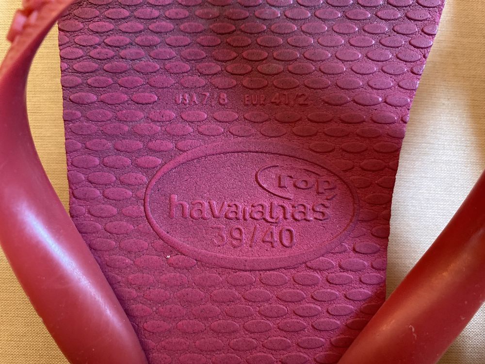 Chinelas Havaianas 40 (rosa)