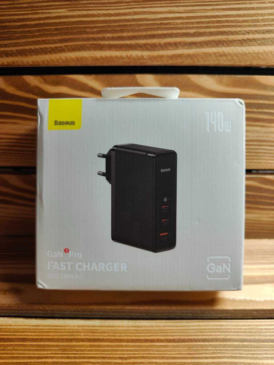 Зарядний пристрій Baseus GaN5 PRO 140W з кабелем Type-C to Type-C 240W
