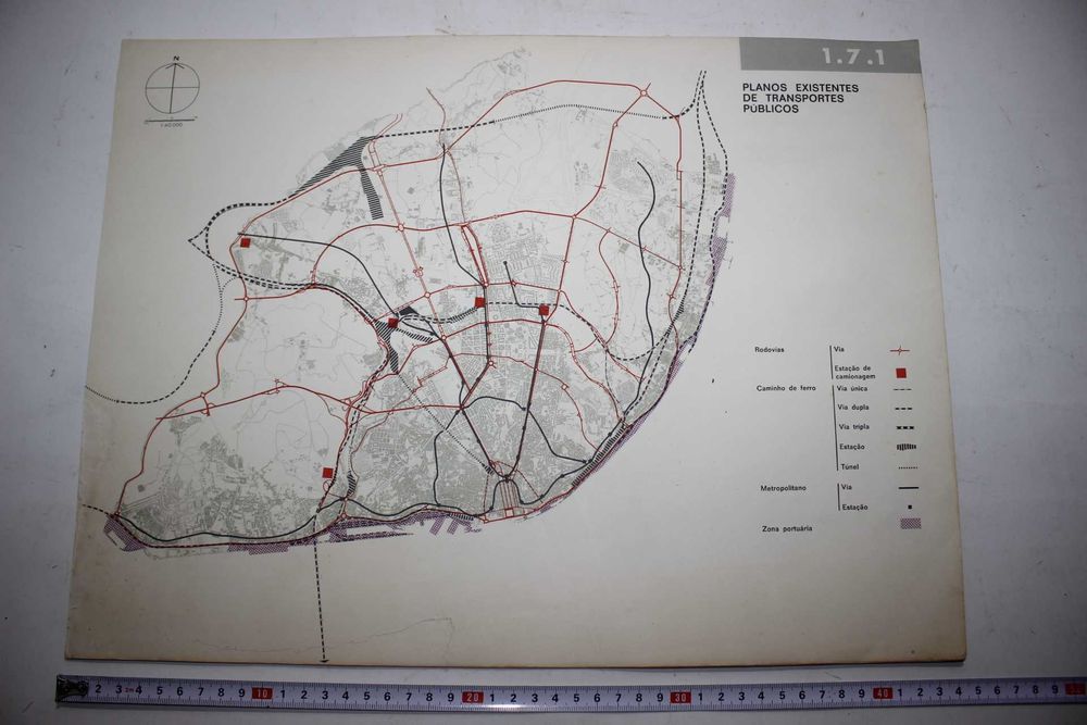 Mapas - Transportes Urbanos e outros de Zonas Cidade de Lisboa Baixa