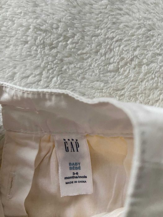 GAP Piękna bawełniana żółta sukienka w kwiatuszki 62/68