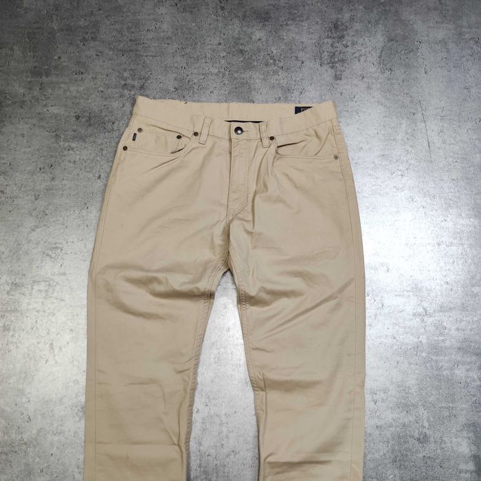 MĘSKIE Spodnie Casual Chino Eleganckie Beżowe Ralph Lauren Polo Logo
