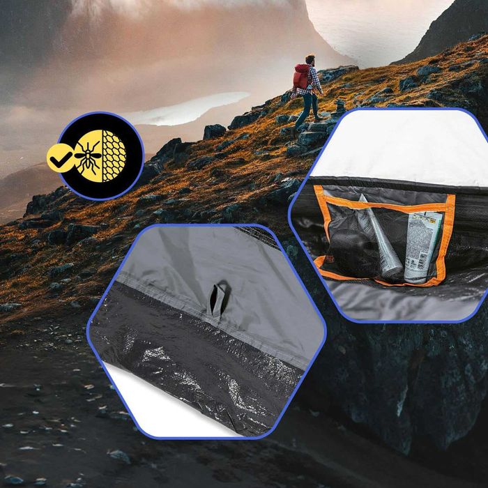 Палатка намет для кемпінгу Lumaland 210х190х110см 2-3 чол