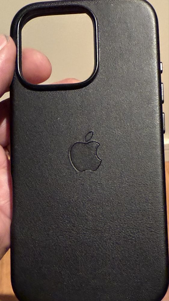 capa em couro para iphone 16 pro original